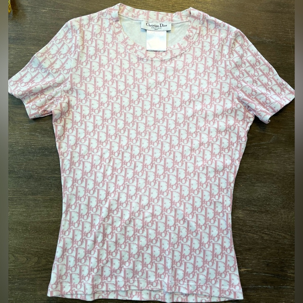 Christian Dior Boutique Pink Monogram Top - Picture 6 of 6